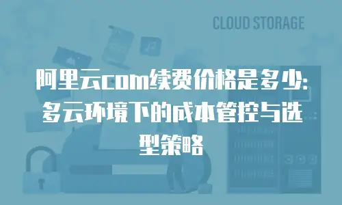 阿里云com续费价格是多少：多云环境下的成本管控与选型策略