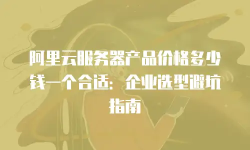 阿里云服务器产品价格多少钱一个合适：企业选型避坑指南