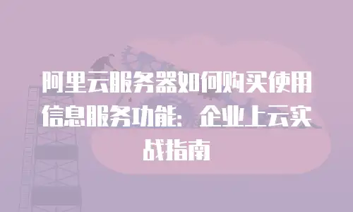 阿里云服务器如何购买使用信息服务功能：企业上云实战指南