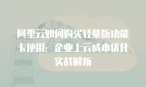 阿里云如何购买轻量版功能卡使用：企业上云成本优化实战解析