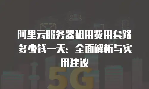 阿里云服务器租用费用套路多少钱一天：全面解析与实用建议