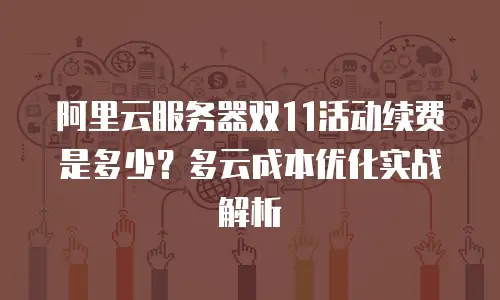 阿里云服务器双11活动续费是多少？多云成本优化实战解析