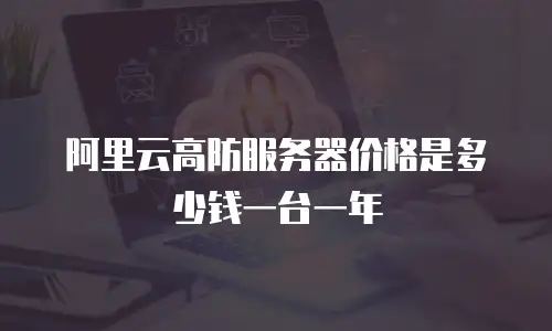 阿里云高防服务器价格是多少钱一台一年