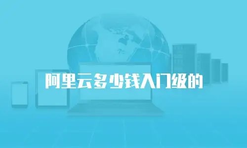 阿里云多少钱入门级的