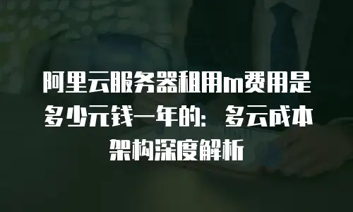 阿里云服务器租用m费用是多少元钱一年的：多云成本架构深度解析