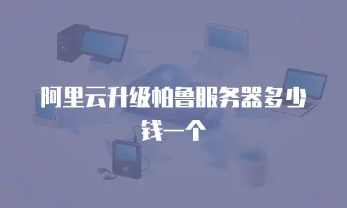 阿里云升级帕鲁服务器多少钱一个