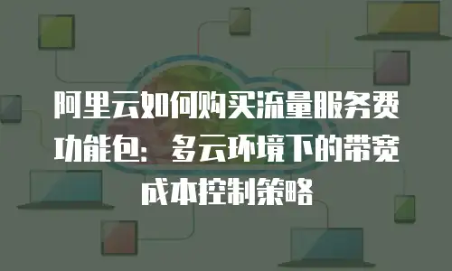 阿里云如何购买流量服务费功能包：多云环境下的带宽成本控制策略