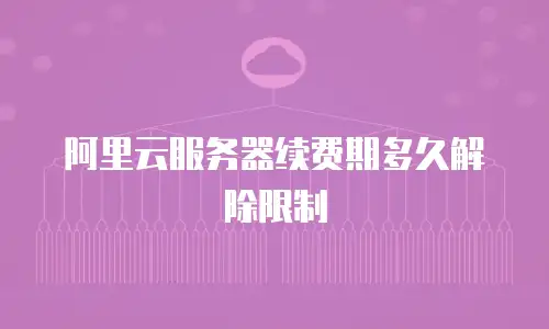 阿里云服务器续费期多久解除限制