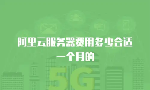 阿里云服务器费用多少合适一个月的