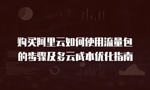 购买阿里云如何使用流量包的步骤及多云成本优化指南