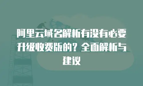阿里云域名解析有没有必要升级收费版的？全面解析与建议