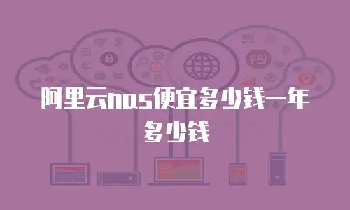 阿里云nas便宜多少钱一年多少钱