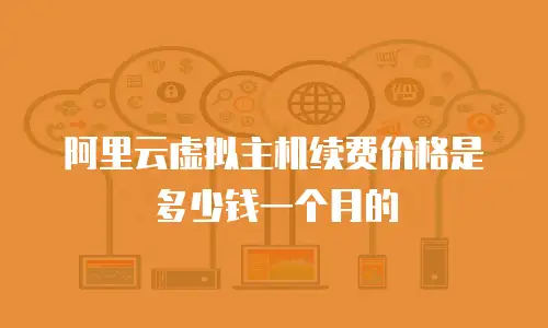阿里云虚拟主机续费价格是多少钱一个月的