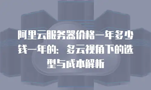 阿里云服务器价格一年多少钱一年的：多云视角下的选型与成本解析