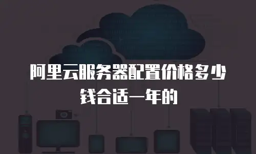 阿里云服务器配置价格多少钱合适一年的