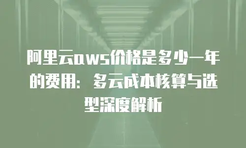 阿里云aws价格是多少一年的费用：多云成本核算与选型深度解析