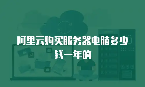 阿里云购买服务器电脑多少钱一年的