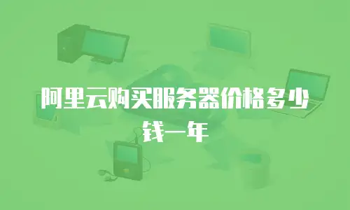 阿里云购买服务器价格多少钱一年
