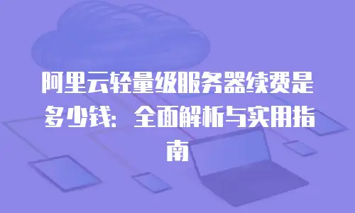 阿里云轻量级服务器续费是多少钱：全面解析与实用指南