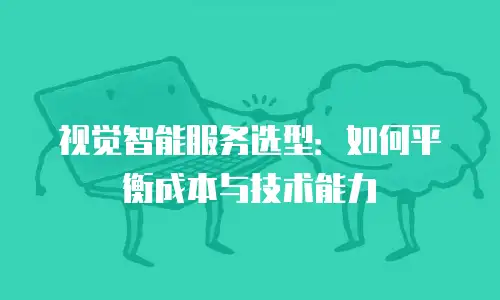 视觉智能服务选型：如何平衡成本与技术能力