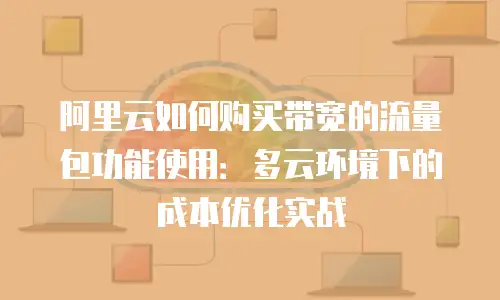 阿里云如何购买带宽的流量包功能使用：多云环境下的成本优化实战