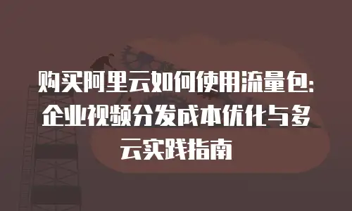 购买阿里云如何使用流量包：企业视频分发成本优化与多云实践指南