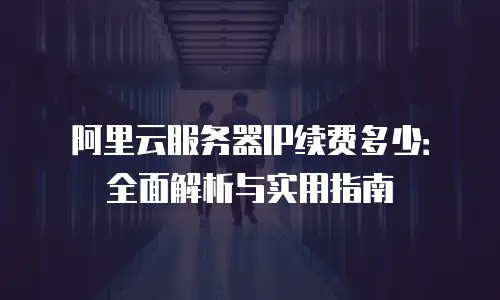阿里云服务器IP续费多少：全面解析与实用指南