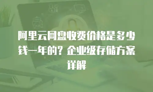 阿里云网盘收费价格是多少钱一年的？企业级存储方案详解