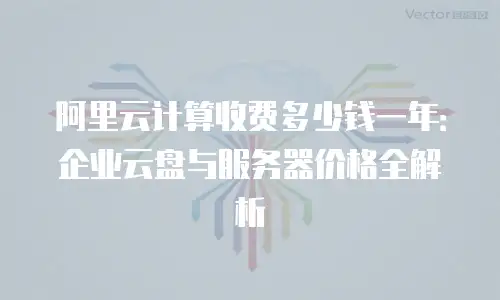 阿里云计算收费多少钱一年：企业云盘与服务器价格全解析