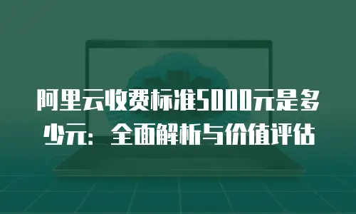 阿里云收费标准5000元是多少元：全面解析与价值评估