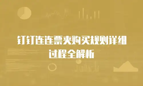 钉钉连连票夹购买规则详细过程全解析