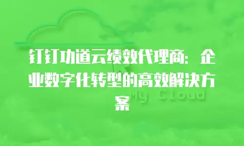 钉钉功道云绩效代理商：企业数字化转型的高效解决方案