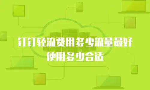 钉钉轻流费用多少流量最好使用多少合适