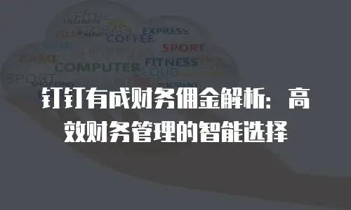 钉钉有成财务佣金解析：高效财务管理的智能选择