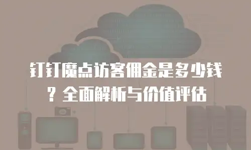 钉钉魔点访客佣金是多少钱？全面解析与价值评估
