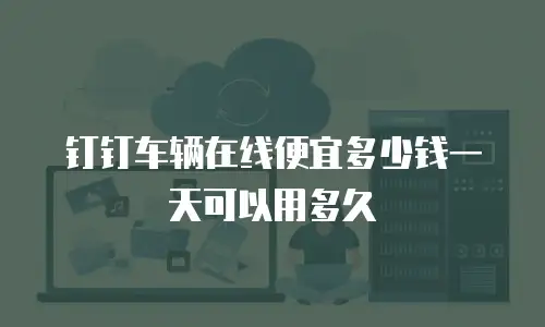 钉钉车辆在线便宜多少钱一天可以用多久