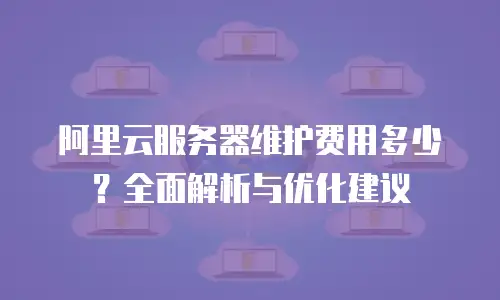 阿里云服务器维护费用多少？全面解析与优化建议
