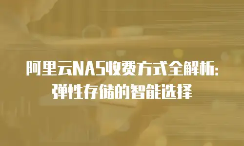 阿里云NAS收费方式全解析：弹性存储的智能选择