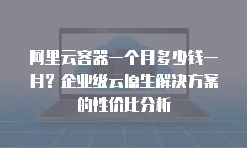 阿里云容器一个月多少钱一月？企业级云原生解决方案的性价比分析