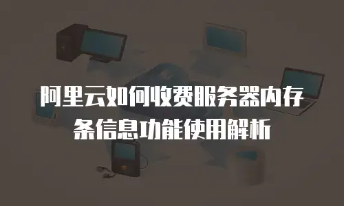 阿里云如何收费服务器内存条信息功能使用解析