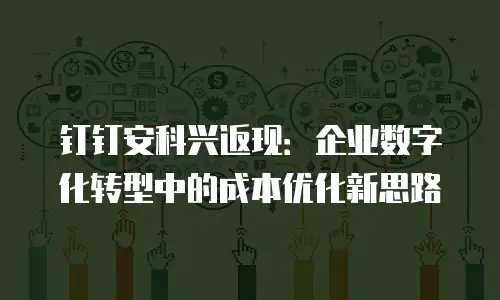 钉钉安科兴返现：企业数字化转型中的成本优化新思路