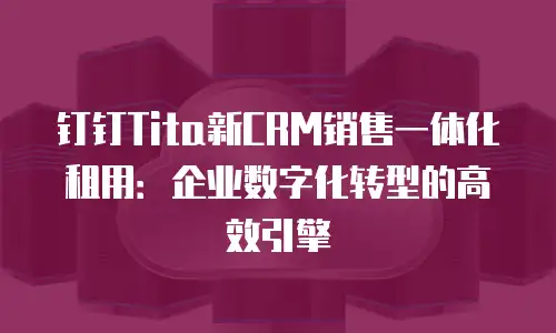 钉钉Tita新CRM销售一体化租用：企业数字化转型的高效引擎