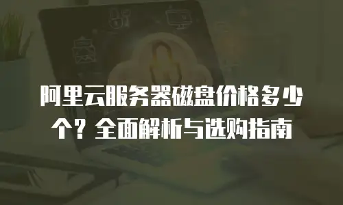 阿里云服务器磁盘价格多少个？全面解析与选购指南