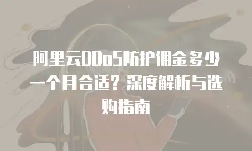 阿里云DDoS防护佣金多少一个月合适？深度解析与选购指南