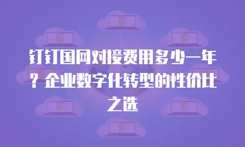 钉钉国网对接费用多少一年？企业数字化转型的性价比之选