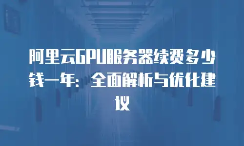 阿里云GPU服务器续费多少钱一年：全面解析与优化建议