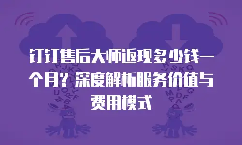 钉钉售后大师返现多少钱一个月？深度解析服务价值与费用模式