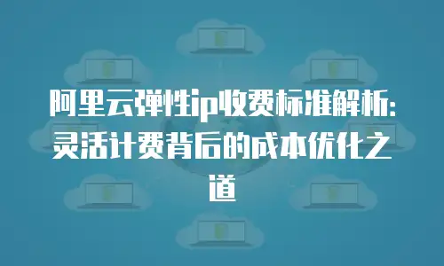 阿里云弹性ip收费标准解析：灵活计费背后的成本优化之道