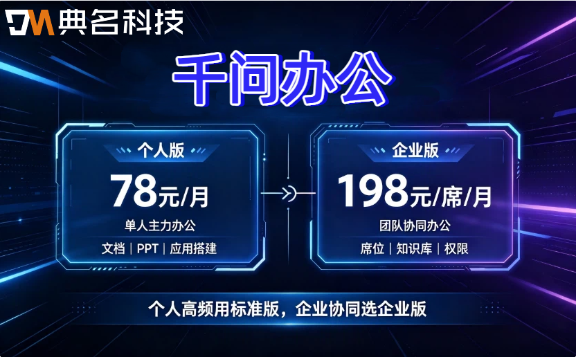 千问办公AI办公软件:千问办公每年多少钱