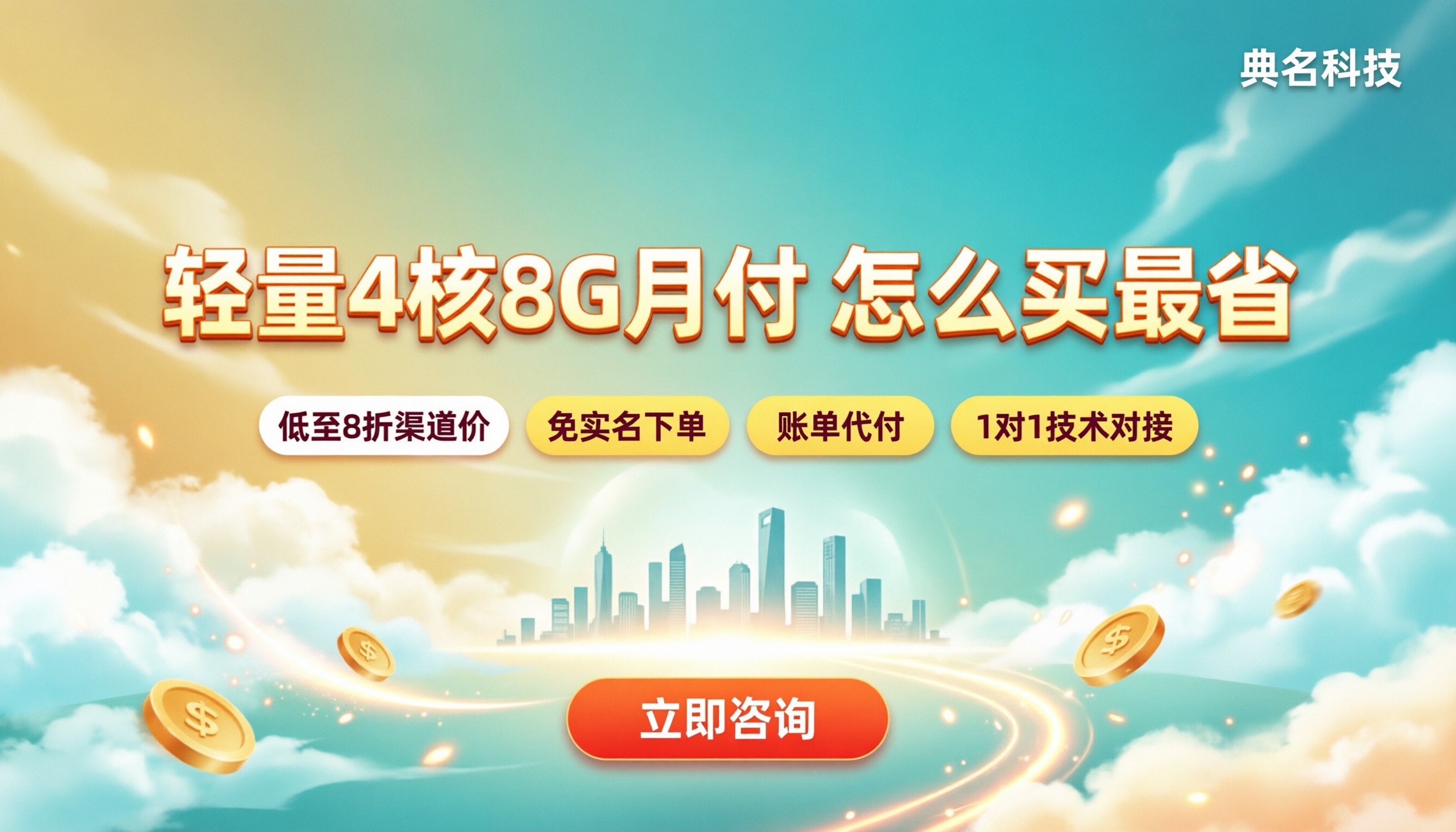 阿里云轻量4核8G月付费用:怎么选最划算